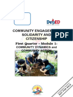 Community Engagement, Solidarity and Citizenship: First Quarter - Module 1