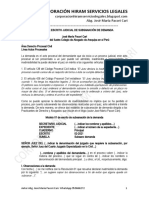 Modelo Escrito de Subsanación de Demanda - Autor José María Pacori Cari