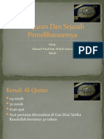 Al-Quran Dan Sejarah Pemeliharaannya (Ahmad Fuad bin Mohd Anuar)