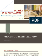 Problemas y desafíos del Perú entre tradición y modernidad