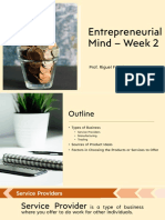 Entrepreneurial Mind - Week 2: Prof. Riguel F. Fojas, CPA