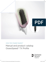 Manual and Product Catalog Osseospeed® TX Profile: Astra Tech Implant System®