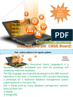 Class XII (As Per CBSE Board) : Computer Science