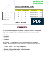 Freshers Test (Set 2)