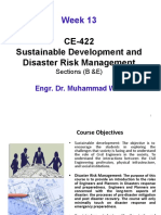 Week 13: CE-422 Sustainable Development and Disaster Risk Management