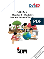 Arts 7: Quarter 1 - Module 1: Arts and Crafts of Luzon
