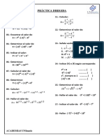 Práctica dirigida de cálculos matemáticos básicos