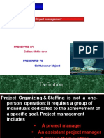 Topic: Organizing and Staffing in Project Management