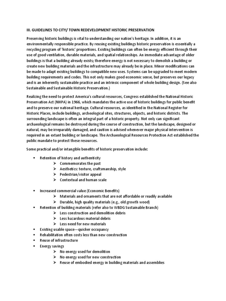 Guidelines for Historic Rehabilitation | PDF | Sustainability | Economies