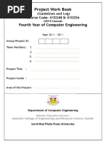 SPPU BE Computer Revised Project Work Book June 2018