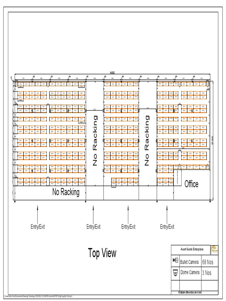 Plan de disposition CCTV détaillé | PDF | Autodesk | Conception ...