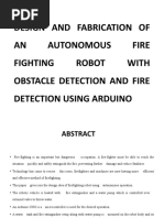 Design and Fabrication of An Autonomous Fire