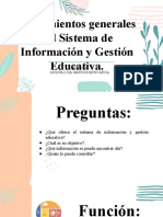 Lineamientos Generales Del Sistema de Información y Gestión Educativa.