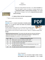 Developing Rubrics