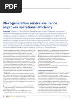 Next-Generation Service Assurance Improves Operational Efficiency