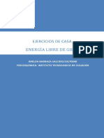 Ejercicios de Energía Libre de Gibbs 2021-2