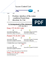 Access Control List A B