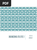 Engineering Utilities 1 Module 1