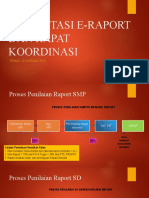 Persentasi E-Raport Dan Rapat Koordinasi