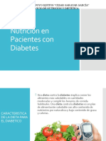 Nutrición en Pacientes Con Diabetes