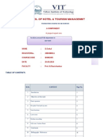 School of Hotel & Tourism Managemnt: J-Component