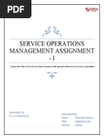 Service Operations Management Assignment