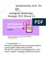 Follow @andromeda - Tech For More Designs Instagram Marketing Strategy 2021 Ebook v5