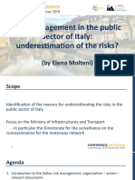Risk Management in the public sector in Italy