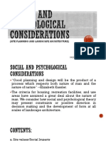 Social and Psychological Considerations