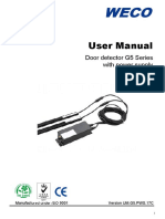 User Manual: Door Detector G5 Series With Power Supply