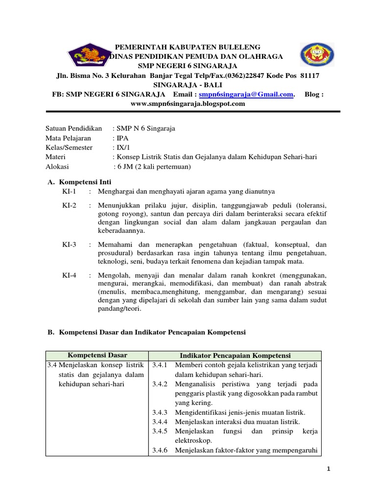 Konsep Listrik Statis dalam Kehidupan | PDF | Sains & Matematika