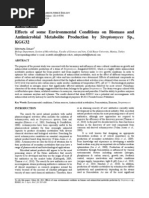 Download Effects of Some Environmental Conditions on Biomass and Antimicrobial Metabolite Production by Streptomyces by oskay SN53412727 doc pdf