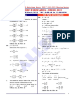 Allen: Final Jee-Main Examination - March, 2021