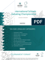 5 International Schools Debating Championship: English Category