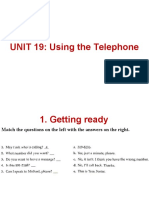 Unit19 Using The Telephone