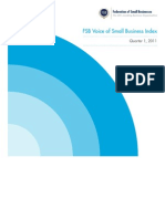 FSB Voice of Small Business Index: Quarter 1, 2011
