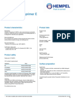 Hempel's Shopprimer E 15275: Product Characteristics Product Data