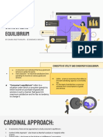 Cardinal Approach To Consumers Equilibrium