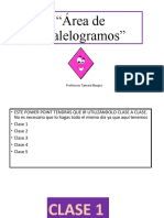 7° 2 MATEMATICA - PPT - CLASE 12345 Área de Paralelogramos