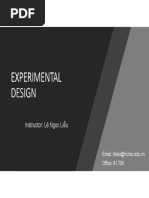 Experimental Design - Chapter 1 - Introduction and Basics