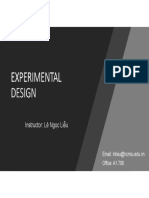 Experimental Design - Chapter 1 - Introduction and Basics