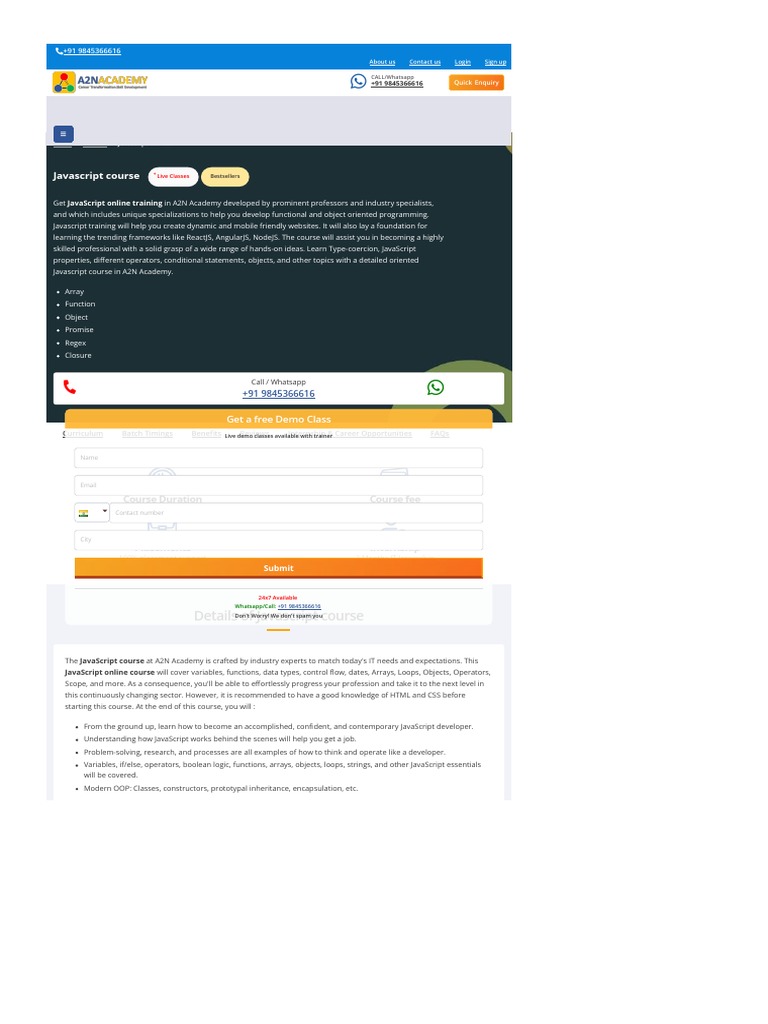 Coursejavascript Course | PDF | Web Application | Internet & Web