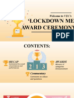 Lockdown Me Award Ceremony Recap