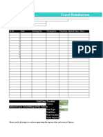 Local Travel Reimbursement Form