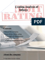 Credit Rating Analysis of Infosys