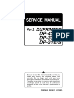Duplo DP 31 33 43 Service Manual (Eng) Ver. 2