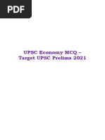 UPSC Economy MCQ For IAS Prelims Vol 1