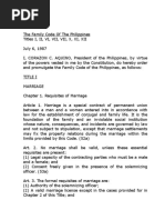 Family Code of Philippines Philippines