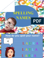 Spelling Names Fun Activities Games Games 58891