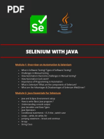 Selenium With Java: Module-1: Overview On Automation & Selenium